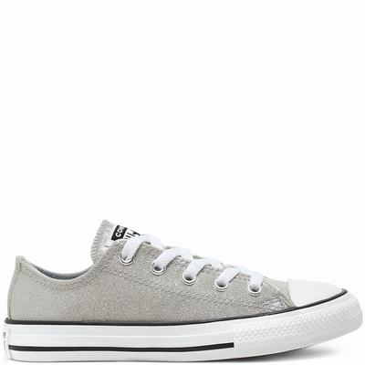 Gyerek Converse Coated Glitter Chuck Taylor All Star Tornacipő CO0392817 Szürke/Fekete